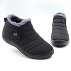 Мужские ботинки, легкая зимняя обувь для мужчин, зимние ботинки, водонепроницаемая зимняя обувь, размера плюс 45, без застежки, унисекс, Зимние ботильоны