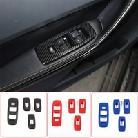 for ford ranger wildtrak 2015 2022 abs car door glass lift button frame decorative stickers car interior accessories