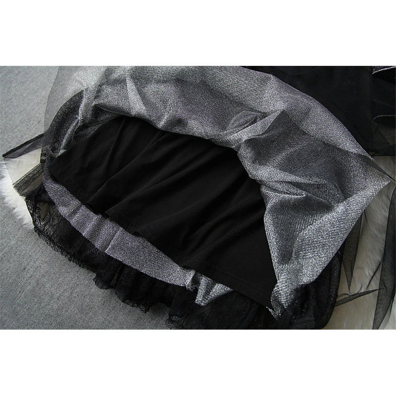 

Top Quality Runway Designer Women Autumn Clothes 2020 Fashion Long Sleeve Vintage Velvet Patchwork Tulle Sexy Party Dress Winter
