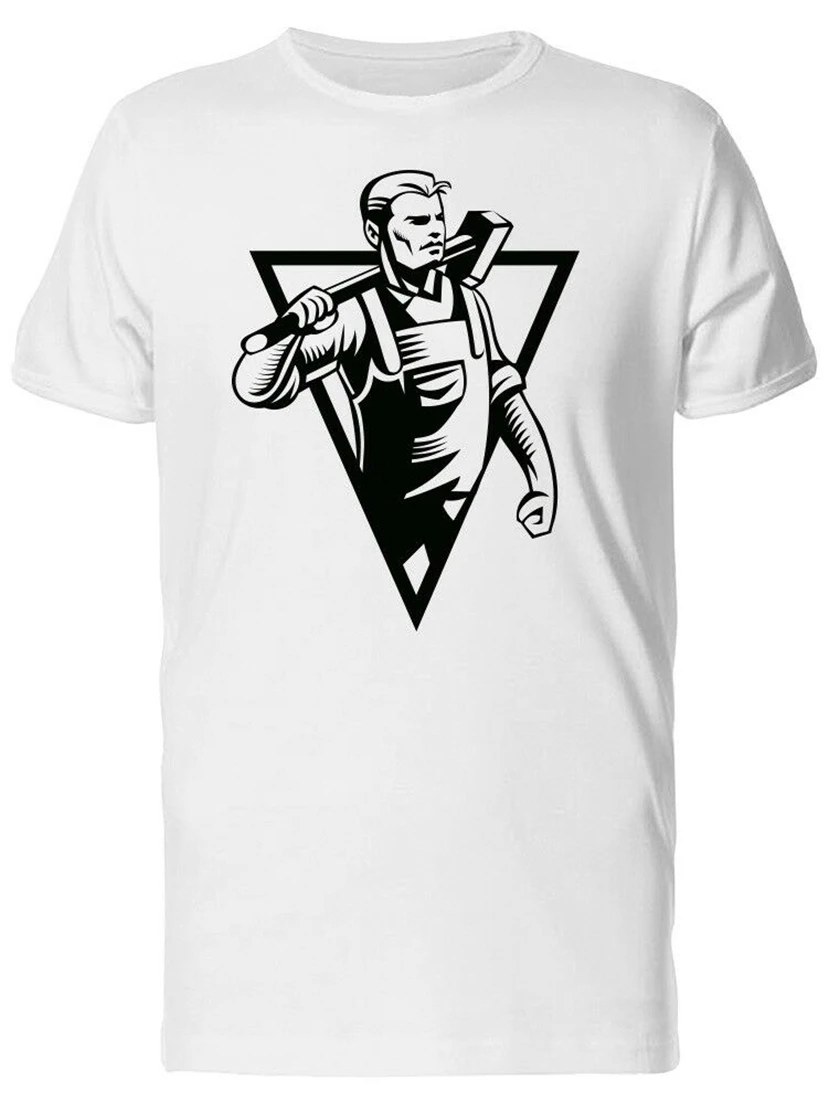 

Cool Labor Man Sketch Men'S Tee -Image By Large Size Tee Shirt