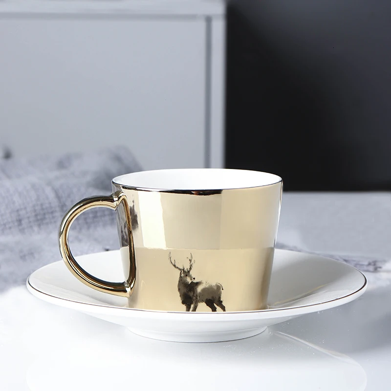 Креативная чашка для отражения в скандинавском стиле набор анаморфных чашек с