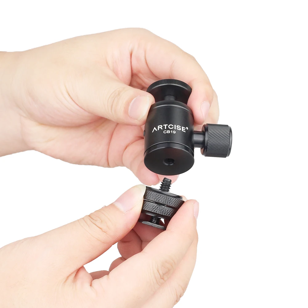 Мини штатив с шаровой головкой 1/4 дюйма для камеры поворотом на 360