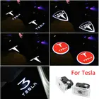 2 шт. для Tesla Model S Tesla Model 3 X Y Led Автомобильная Дверь Добро пожаловать светильник с логотипом проектор лазерная лампа привидения тени дверной светильник аксессуар