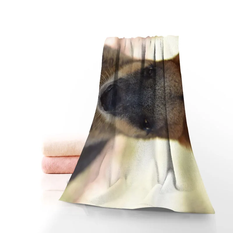 Горячее изготовление на заказ полотенце-кенгуру из хлопка с принтом для