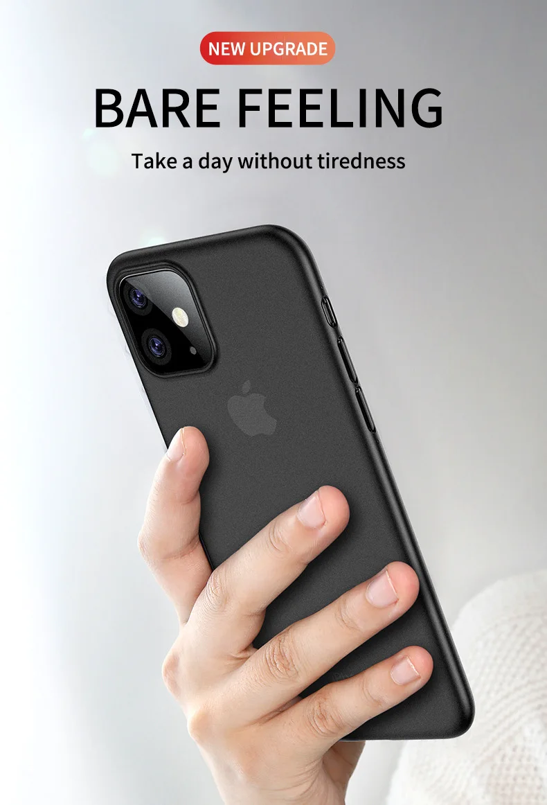 Для Iphone 11 Pro Max ультратонкий жесткий чехол-накладка для Iphone XS Max XR X XS 8 7 6 6S PLUS прозрачный полный чехол матовый чехол