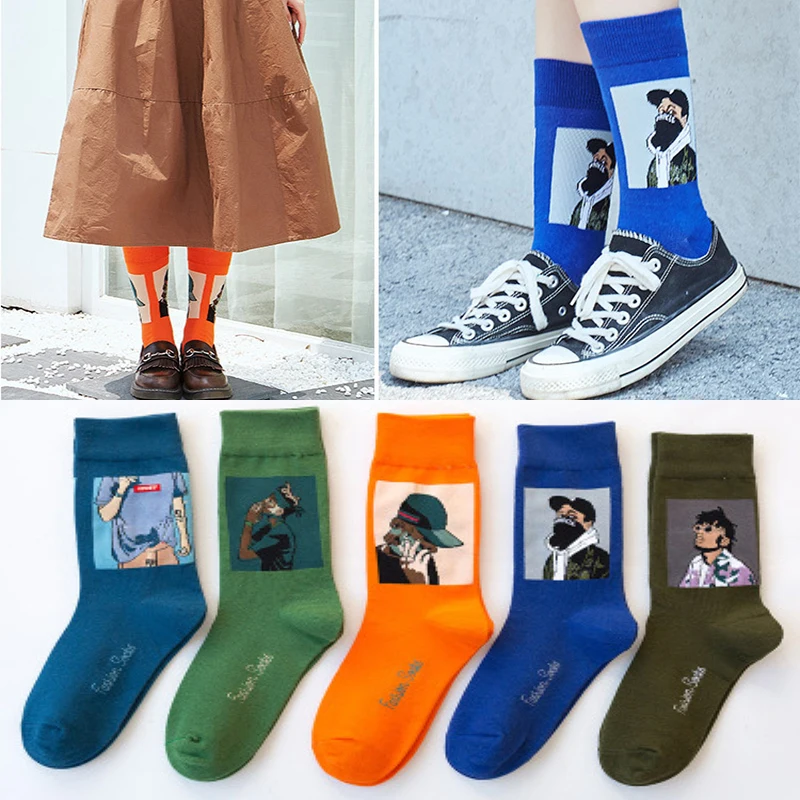 Женские короткие носки 1 пара Забавные милые оригинальные для скейтборда в