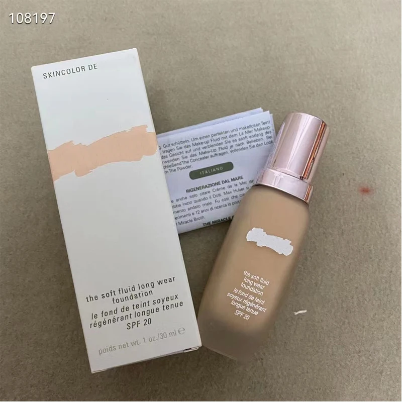 

Skincolor De The Soft Fluid Long Wear Foundation Le Fond De Teint Soyeux Regenerant SPF 20 1 oz./30ML