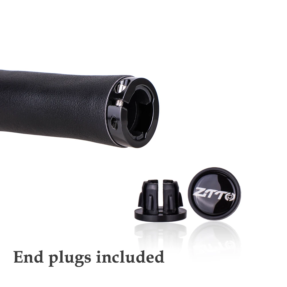 ZTTO ручки для велосипеда MTB кожаные руля Анти-занос удар-поглощающие мягкие