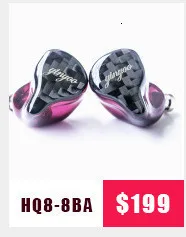 BQEYZ KC2 2BA+ 2DD гибридные наушники вкладыши HIFI бас DJ Monito спортивные наушники для бега наушники с микрофоном
