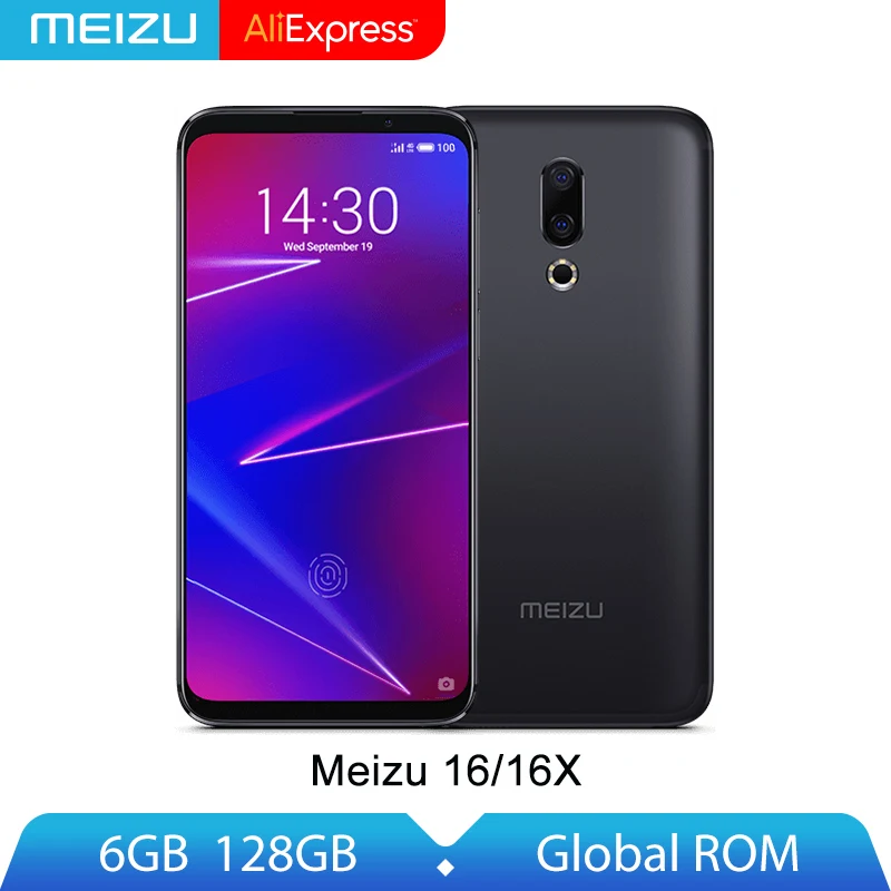 Оригинальный Meizu 16X6 GB 128GB Snapdragon 710 восьмиядерный смартфон 6 0 ''экран двойная