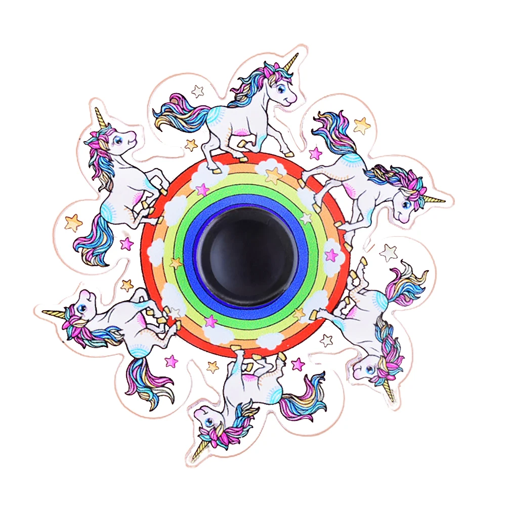 Spinner giratorio de dibujos animados con efectos especiales para correr, juguete para aliviar el estr&eacute;s con la yema del dedo-2