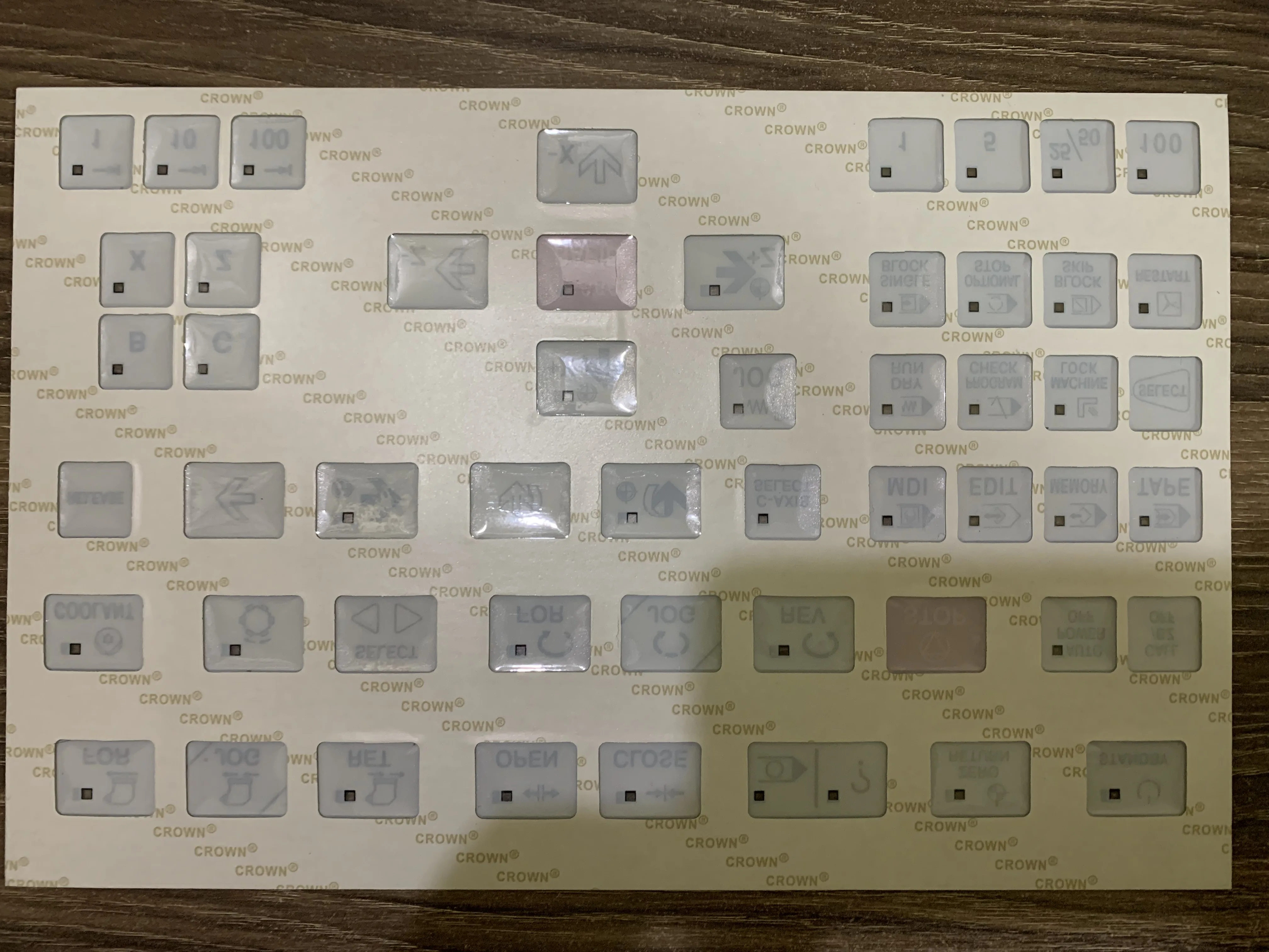 Для FANUC инструмент станка с числовым программным управлением кнопкой пленка KIT450