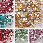 Круглые стразы из смолы для самостоятельного украшения ногтей, 1000 шт., 2 мм, 25 цветов