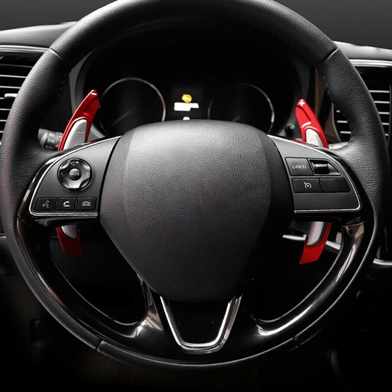 Красный алюминиевый сплав Руль весло переключения расширение для Mitsubishi Lancer Evo X