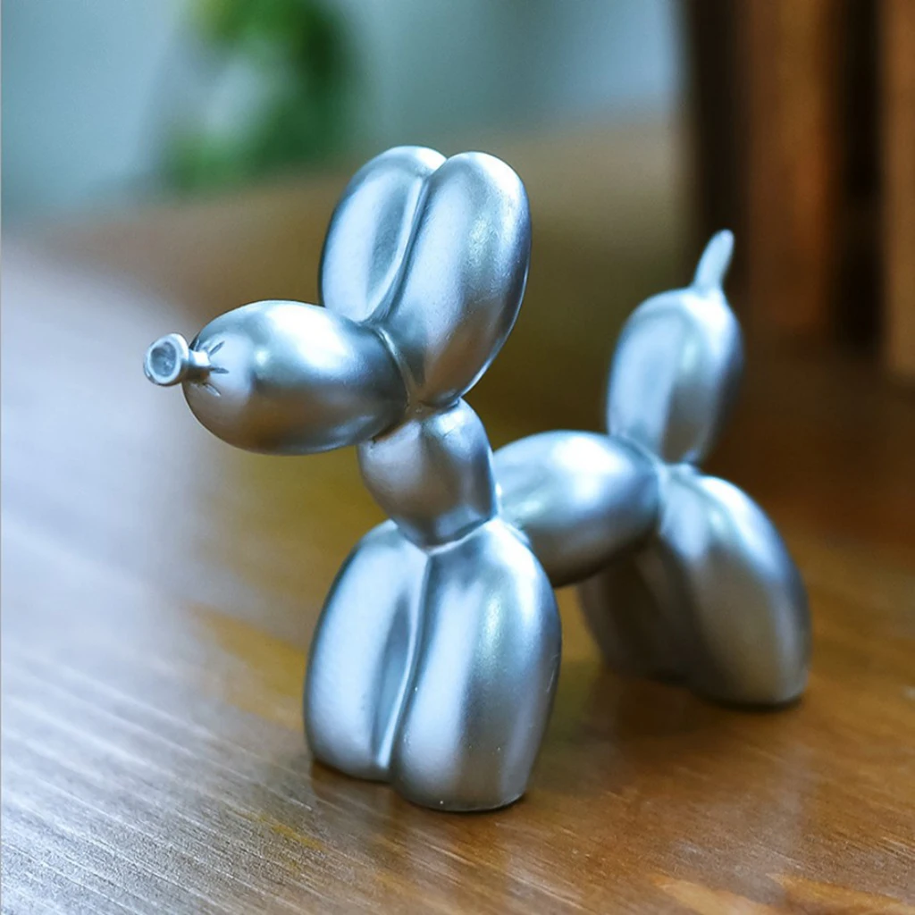 

Balloon Dog Resin Crafts Sculpture Home Party Decorations Desktop Ornament