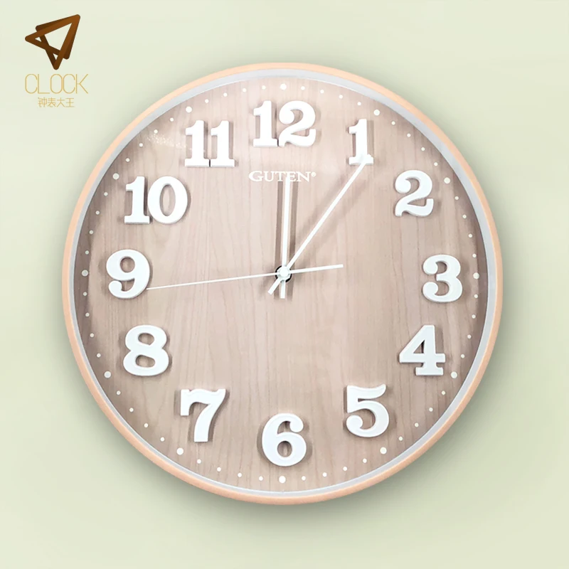 Panda ins wall clock living room home modern simple bedroom mute metal fashion creative Nordic | Wall Clocks