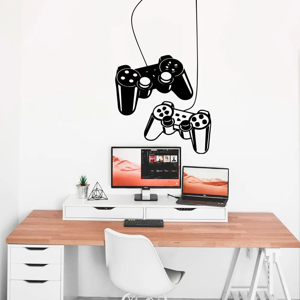 Новая геймерская виниловая наклейка на стену для игровой комнаты декор детской