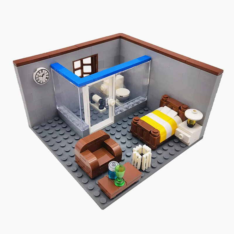 

City House Building bricks Toys for Children Boy Girl DIY Gift MOC Bricks Bedroom Living Room Furniture Model Juguetes Bloques