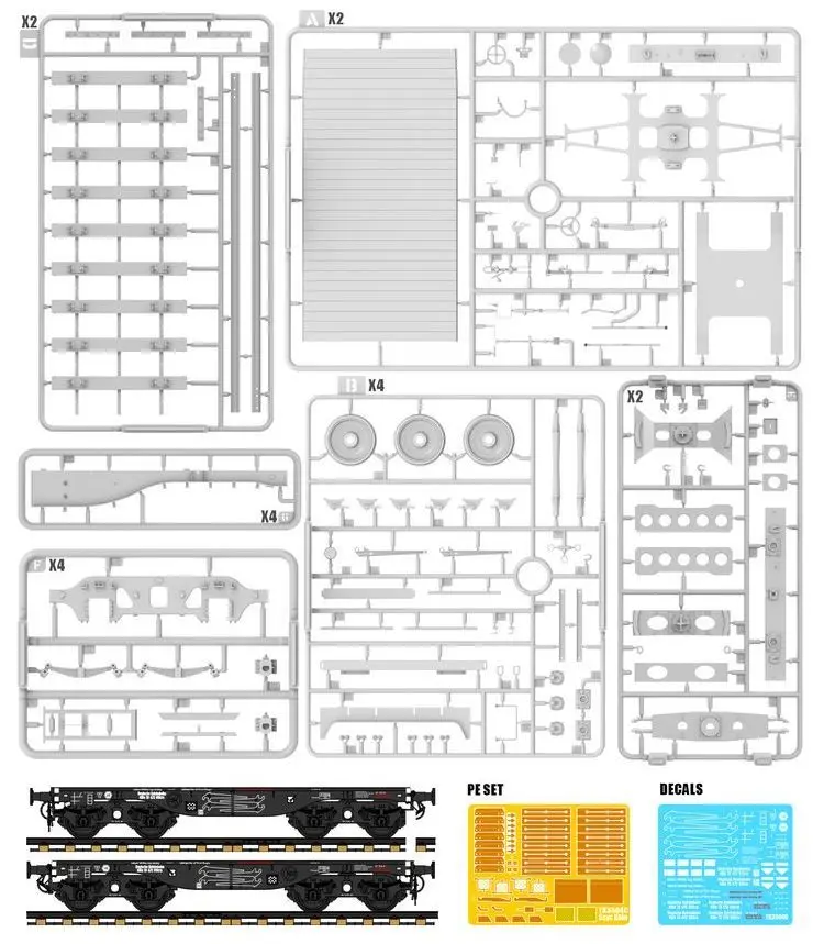 T-MODEL TK3504C 1/35 Немецкий 48-тонный Тип SSkra Köln плоский автомобильный комплект моделей -