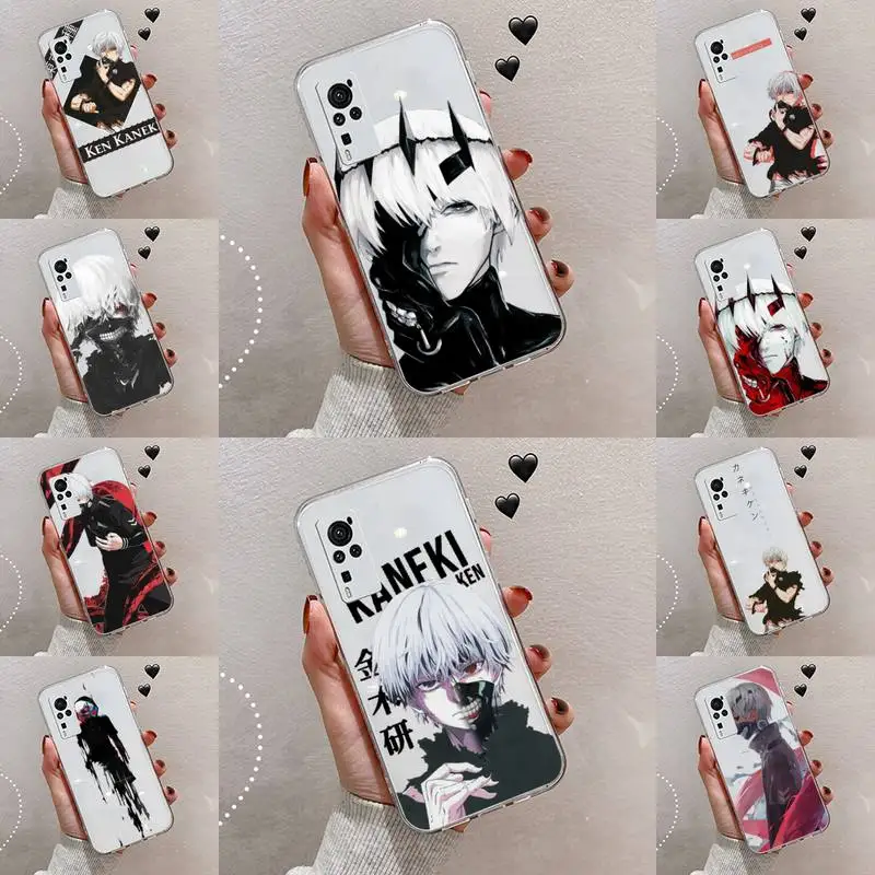 

Anime Tokyo Ghouls terror horror Phone Case Transparent For VIVO S 9 7 6 IQOO NEO 7 5 3 Z3 Z1 X E pro Soft TPU Clear Mobile bags