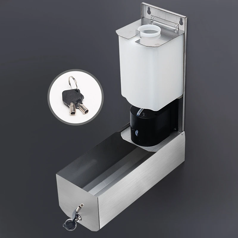 

1000Ml Stainless Steel Soap Dispenser Automatic Sensor Liquid Soap Machine Wall-Mounted Sensor Mist Spray