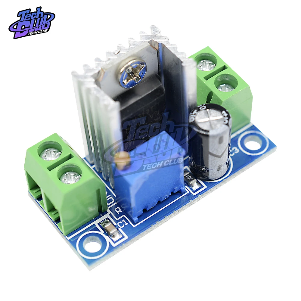 LM317 DC преобразователь понижающий модуль печатной платы линейный регулятор