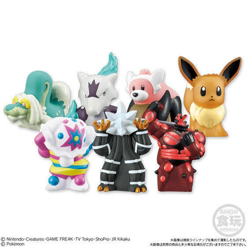 

Bandai Genuine CANDY TOY Pokemon Eevee Bewear Cute Action Figure Ornament Model Toys Children Gifts