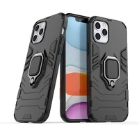 for iphone 12 11 pro max case anti shock magnetic ring holder back cover heay duty armor case for iphone x xs xr xs max