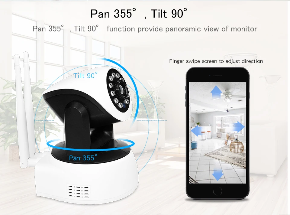 Домашняя ip-камера безопасности, Wifi, P2P, 720 P, CCTV камера, 1080 P, видеонаблюдение, мини-камера, HD беспроводной радионяня, IR, SD слот для карт