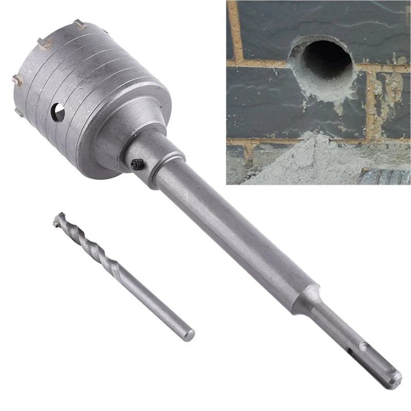 

SDS Plus Shank Concrete Cement Stone 65Mm Wall Hole Saw Drill Bit 200Mm Rod Mark