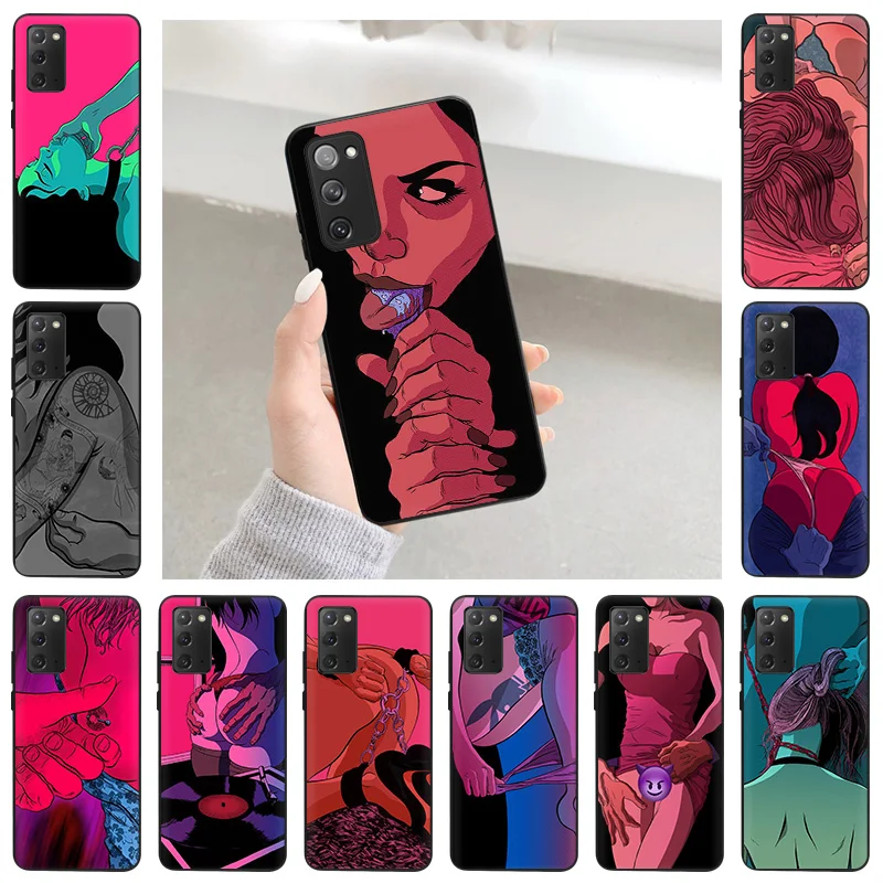Чехол для телефона Xiaomi Redmi Note 11 Pro 10 5G 9C 7 9 9S 7a 9A 8 8A 8T 9T 8Pro Max сексуальные красные Twerk