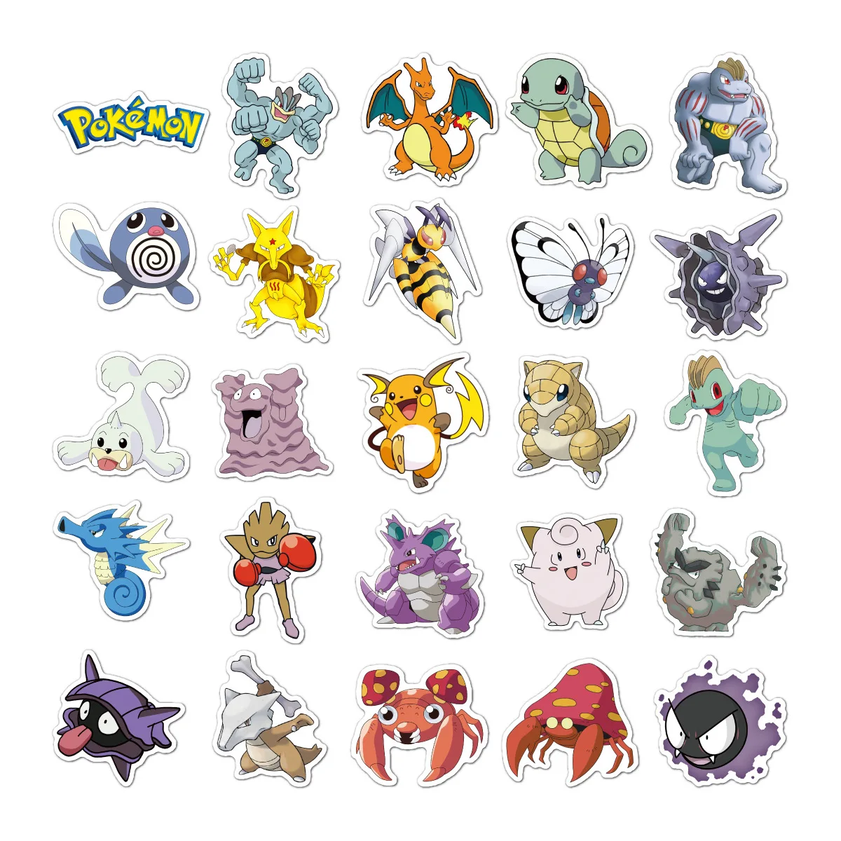 50 Uds pegatinas Pokemon juguetes para equipaje monopat&iacute;n del ordenador port&aacute;til del tel&eacute;fono Moto bicicleta pared pegatina para guitarra impermeable bricolaje juguetes de pegatinas-2