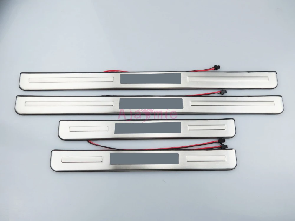 Автомобильный Стайлинг #304 Нержавеющая сталь светодиодный порога бампер ворота