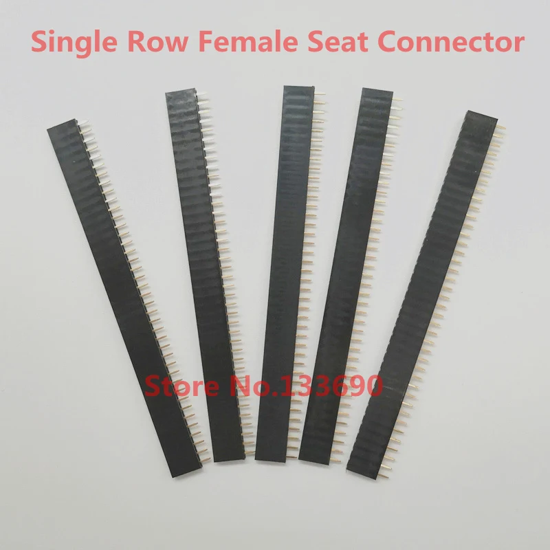 200PIN/Lot 1x40P 2.54mm Pin Pitch Single Row Female Seat Connector 1*40 Header for Electronic project Develop Board | Электронные