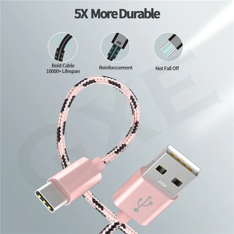 Usb type C кабель для быстрой зарядки USB C кабель для передачи данных type-C кабель для зарядного устройства USB для samsung S9 S8 Plus Note 9 10 Xiaomi Mi 9 huawei