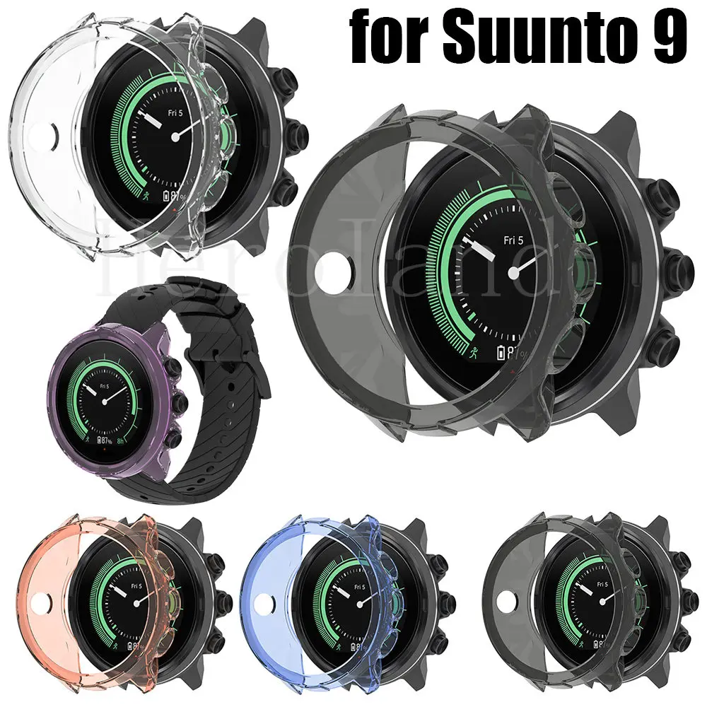 Protective Case Cover Shell For Suunto 9 / 9 Baro / Spartan Sport Wrist Hr Baro Clear TPU Cases Smart Accessories Frame Bumper