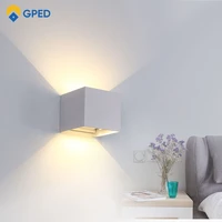 ip65 6w 10w 12w led outdoor waterproof wall lamp adjustable garden aisle light indoor stairs corridor bedroom artistic wall lamp