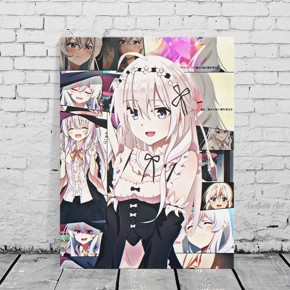 Elaina постер для домашнего декора из аниме блуждающая ведьма | Дом и сад