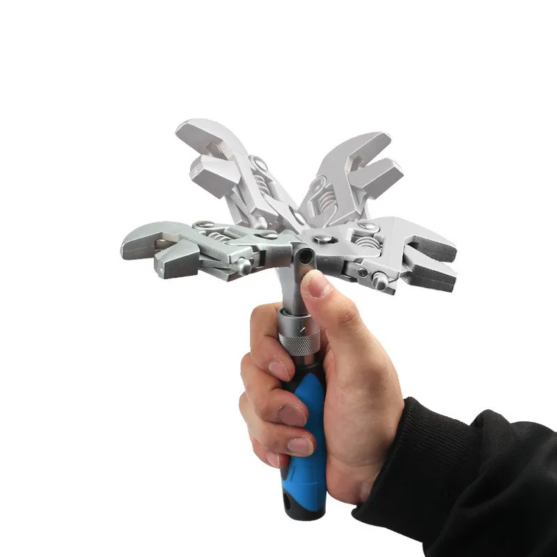 

NEW 10-inch Ratchet Adjustable Wrench Torque Wrench Can Rotate Fast Wrench Pipe Wrench Repair Tool Tools Set Professional