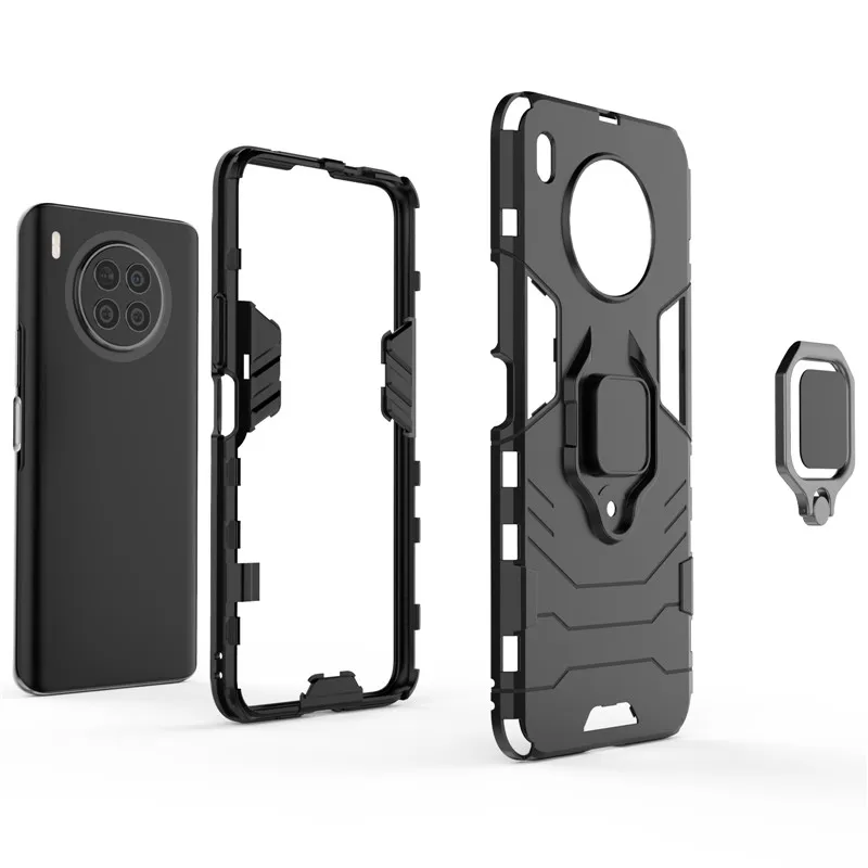 Funda para Huawei Honor 7C, AUM-L41 10X Lite 8X Max, soporte de anillo, funda de tel&eacute;fono para Honor 7C, versi&oacute;n rusa, 5,7 pulgadas-3