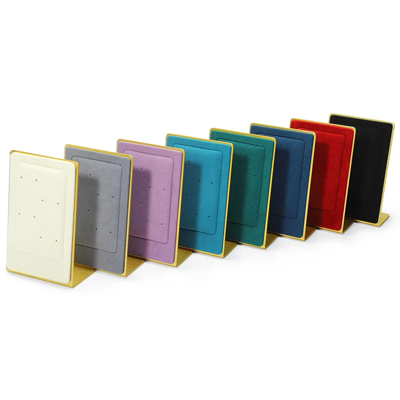 Metal microfiber earrings display props creative vertical earrings necklace storage jewelry display ornaments