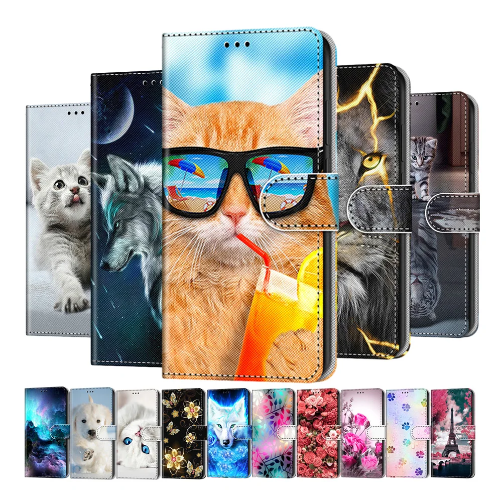 Кожаный чехол бумажник с подставкой для Samsung Galaxy J120 J320 J510 J710 J330 J530 J730 J4 J6 Plus J8 2018 J2