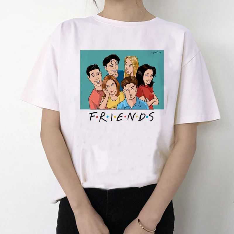 Женская футболка с надписью Friend Tv Show одежда для женщин друзей топ в стиле