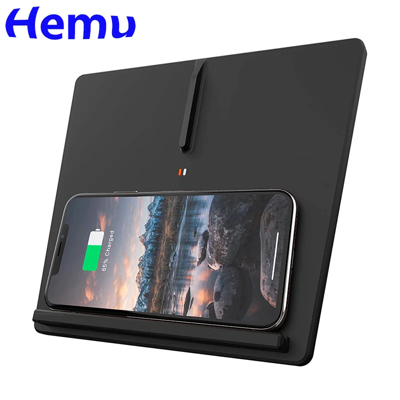 Беспроводное зарядное устройство для телефона двойное противоскользящее