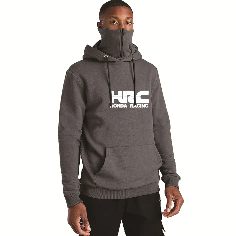 

Casual Spring Autumn Men's pullover HRC race motorcycle Car Logo printing Men's hooded high quality Cotton Men's Sweatshirt