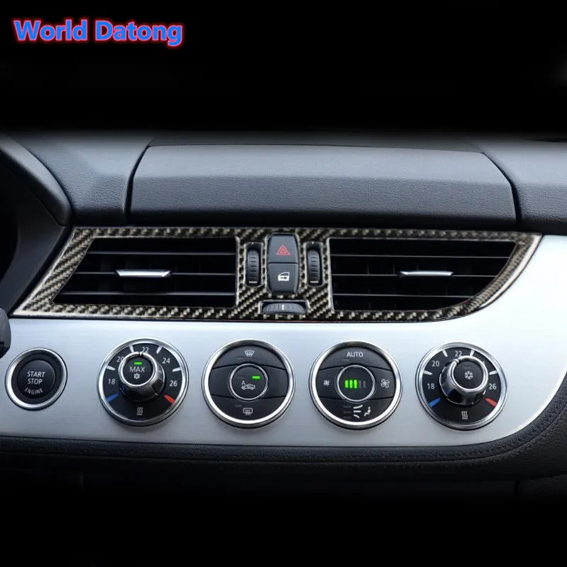 Really Carbon Fiber Black Interior Decroation Cover Trims For BMW Z4 E89 2009-2015 Pure black accessories | Автомобили и