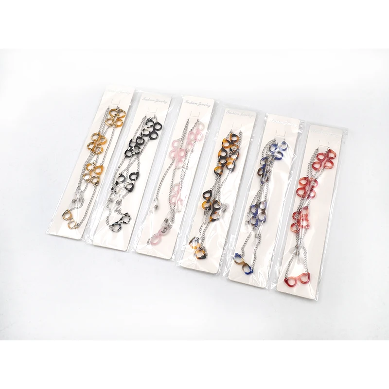 12 шт./лот модная шикарная Женская металлическая цепочка для очков солнцезащитных