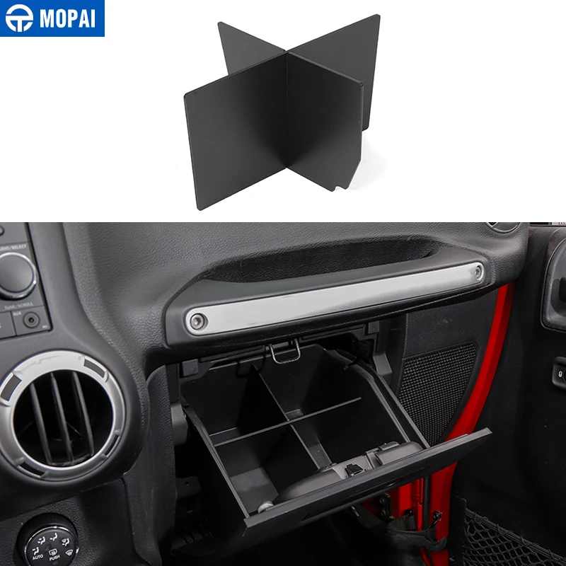 Copilot Partition MOAPI укладка для Jeep Wrangler JK ящик для хранения в подлокотнике автомобиля Органайзер для Jeep Wrangler JK 2011- автомобильные аксессуары - Название цвета: Copilot Partition