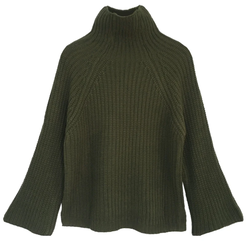 

Pullovers Women Knitted Loose Turtleneck Thicker Warm Soft Korean Style Leisure Daily Pullover Womens Elegant Ladies Sweaters