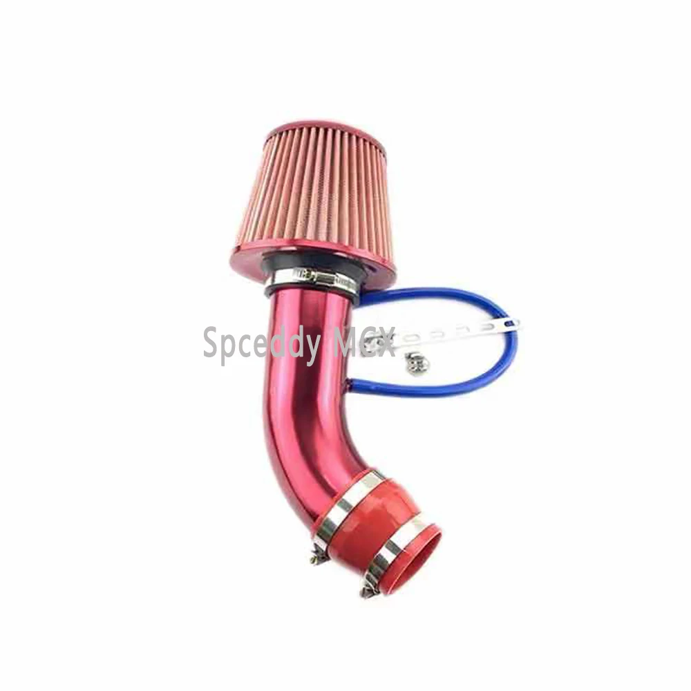 Universal Red Car Cold Air Intake Kit 76 MM/3 Inch Modified Aluminum Tube Mushroom Head Hose System Filter MC20S20 | Автомобили и